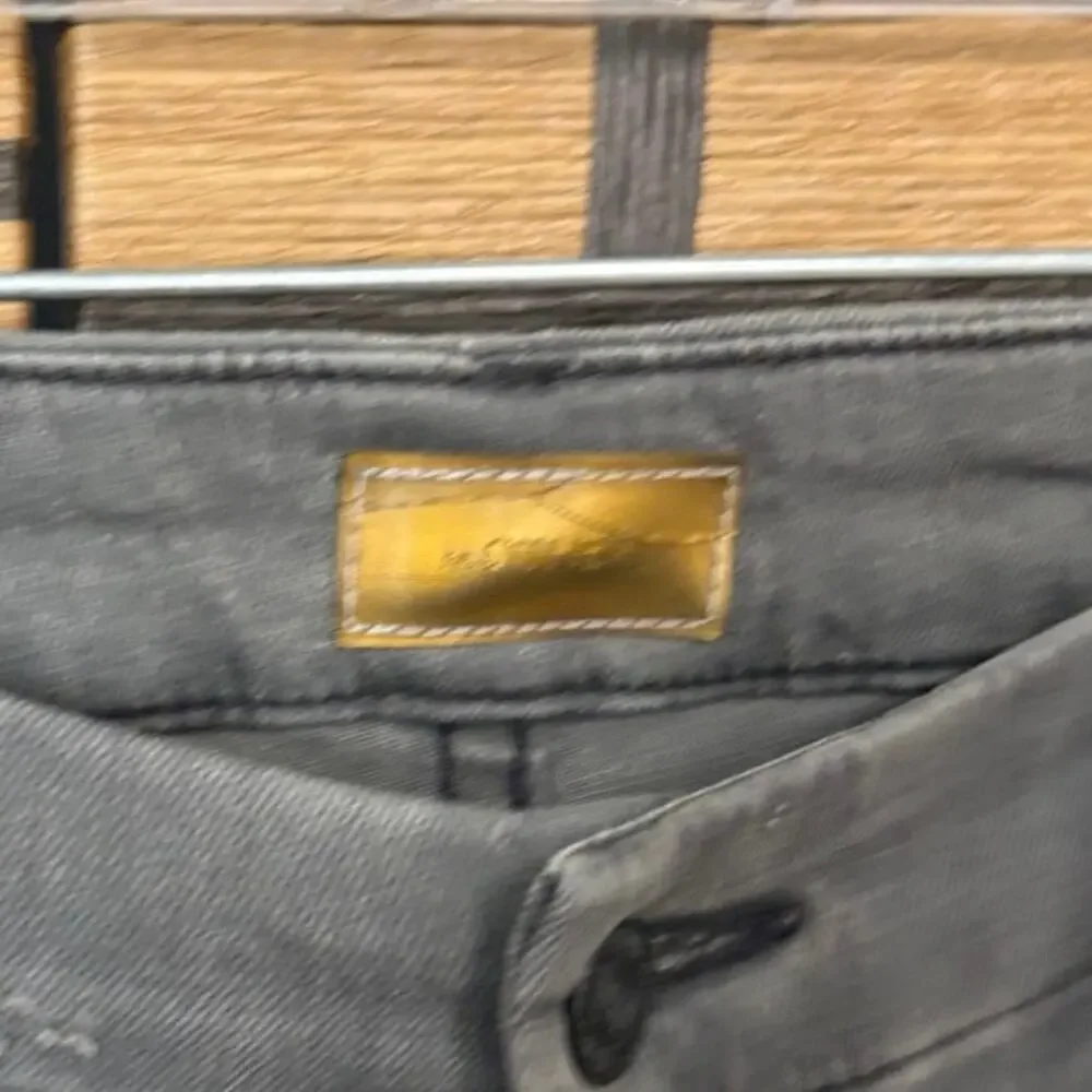 Mother Gray Looker Ankle Fray Jeans 27